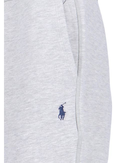 Polo Ralph Lauren White Logo Sports Pants for men