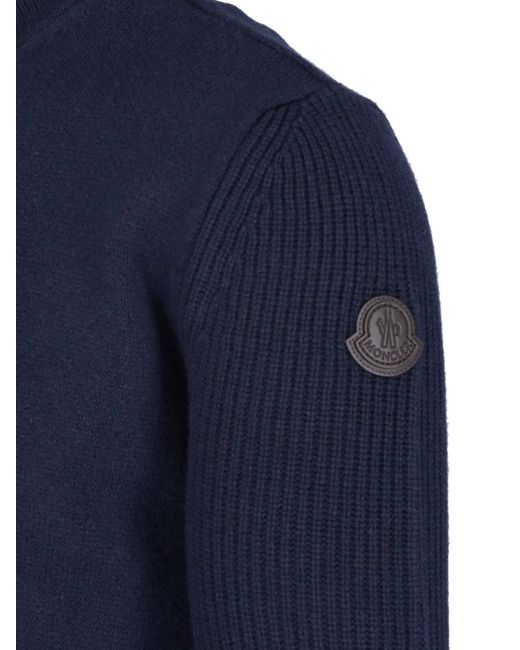 Moncler Blue Cardigan for men