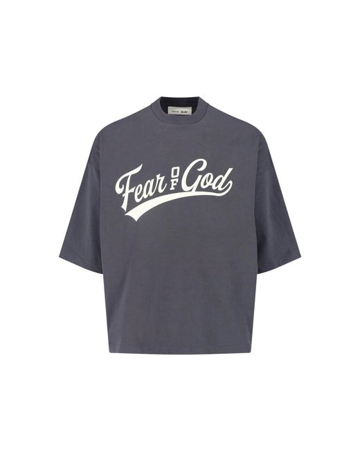 Fear Of God Blue T-Shirt "Merch" for men