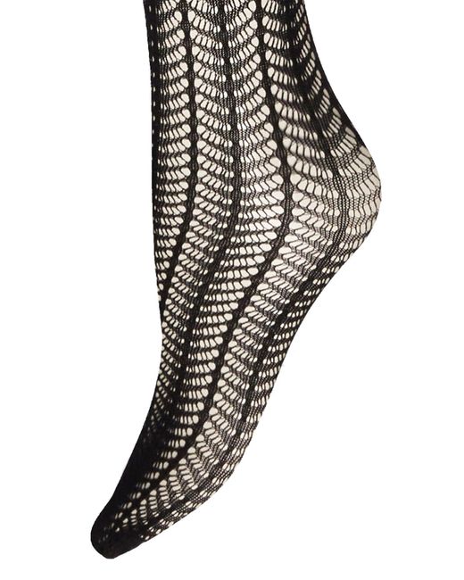 Wolford Black 'romance Net Stay-up' Tights