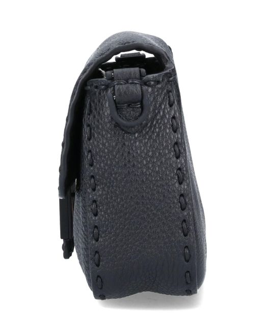 Fendi Black Baguette Crossbody Bag for men