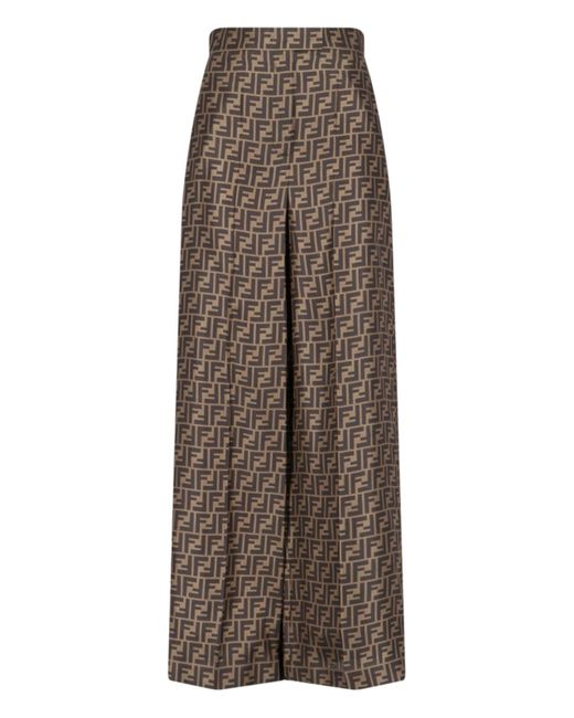 Fendi Brown 'ff' Pants