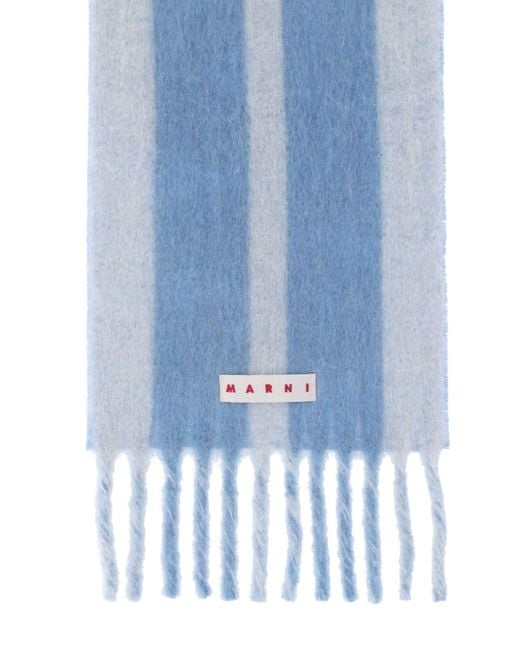 Marni Blue Scarfs Wool