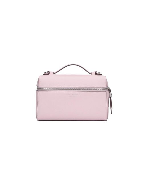 Tory Burch Pink Genuine Leather Shoulder Bag