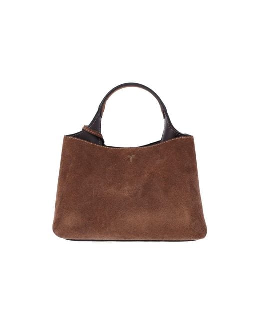 Borsa Mini In Suede di Tod's in Brown