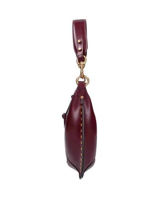 Isabel Marant Purple Calf Leather Shoulder Bag