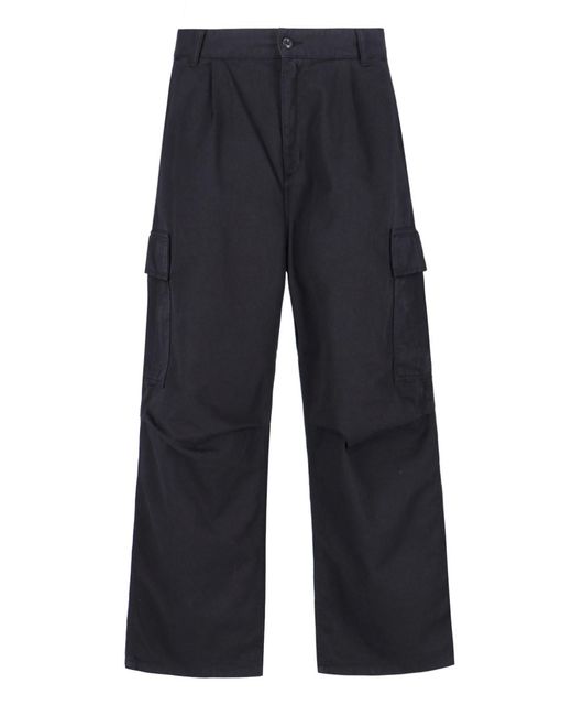 Carhartt Blue Trousers Organic Cotton for men