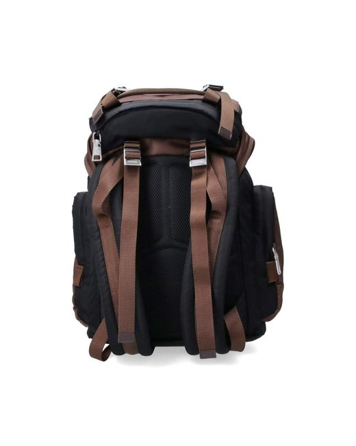 Prada Black Backpack Logo for men