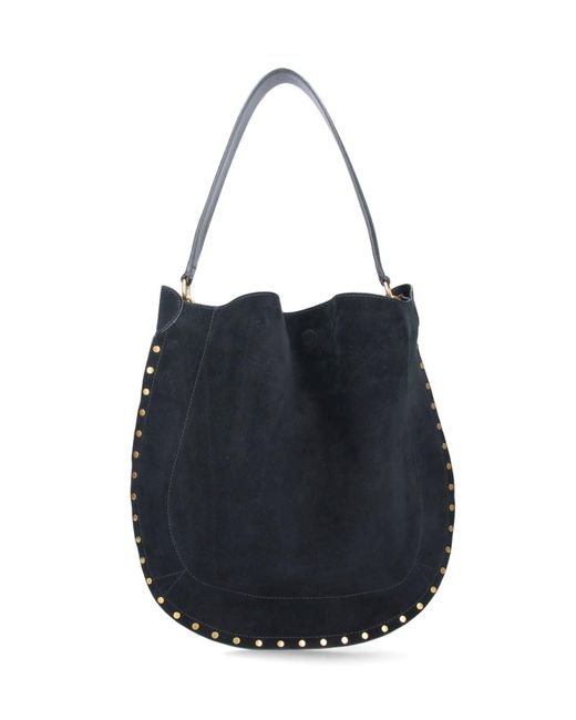 Isabel Marant Black Oskan Soft' Hobo Bag