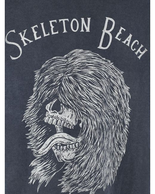 GALLERY DEPT. Blue Skeleton Beach Graphic T-Shirt for men