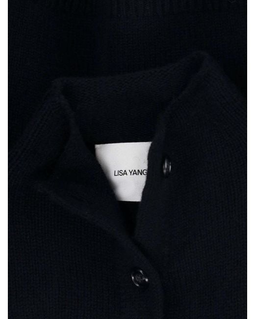 Lisa Yang Blue Cashmere Cardigan