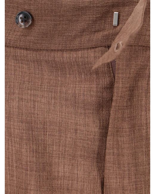 Pantaloni Sartoriali Ampi di Needles in Brown da Uomo
