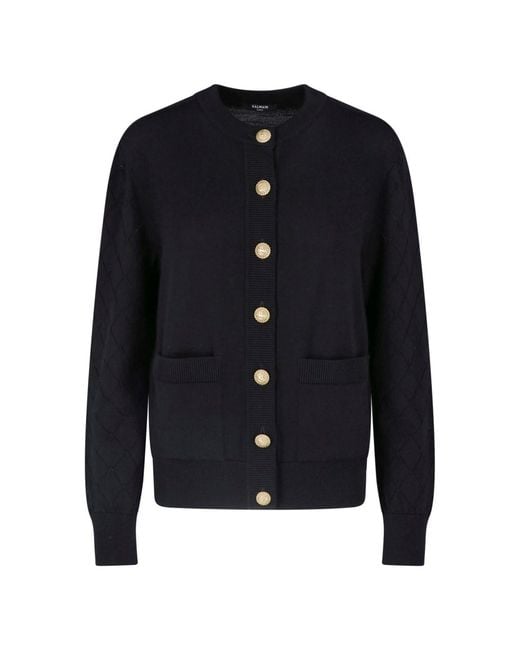 Balmain Blue 100% Virgin Wool Sweater