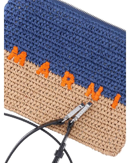 Marni Blue Pouch "Seaside" for men