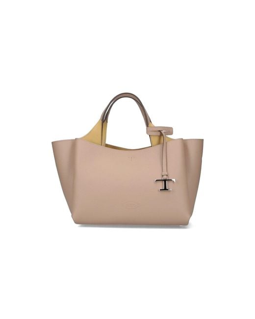 Tod's Natural Tods Bags Calf Leather