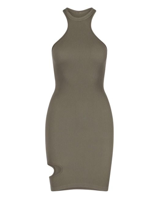 ANDREADAMO Green Cut-out Detail Dress