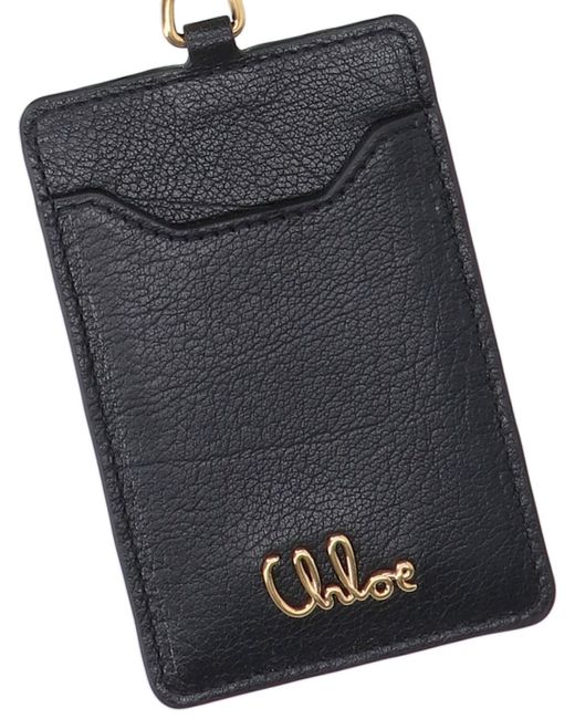 Portacarte "Iconic" di Chloé in Metallic