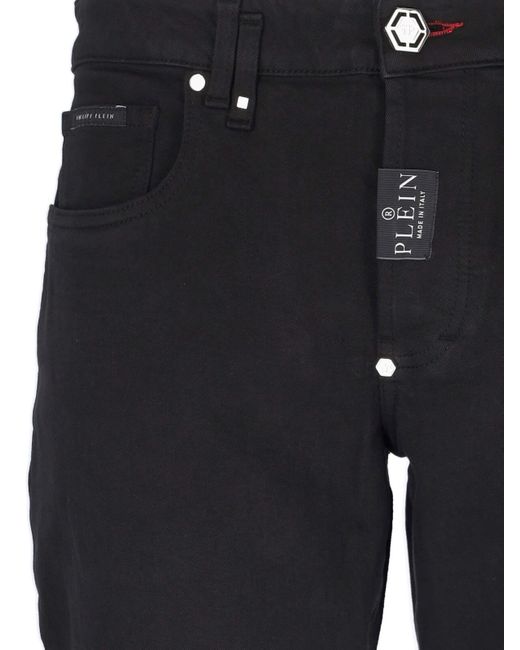 Jeans Dritti di Philipp Plein in Black da Uomo