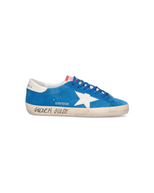 Golden Goose Deluxe Brand Blue "Super-Star" Sneakers for men