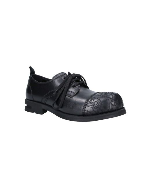 Kiko Kostadinov Black Atro Leather Derby Shoes for men