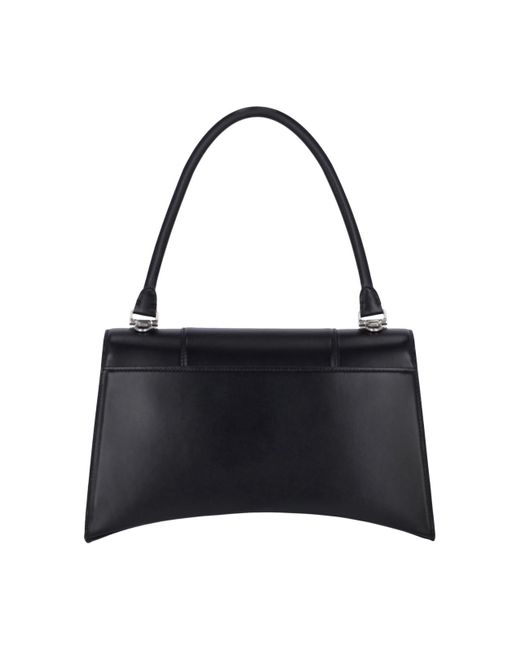 Balenciaga Black Medium Shoulder Bag "hourglass Hinge"