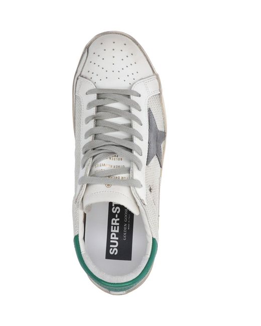 Golden Goose Deluxe Brand White "Super-Star" Sneakers for men