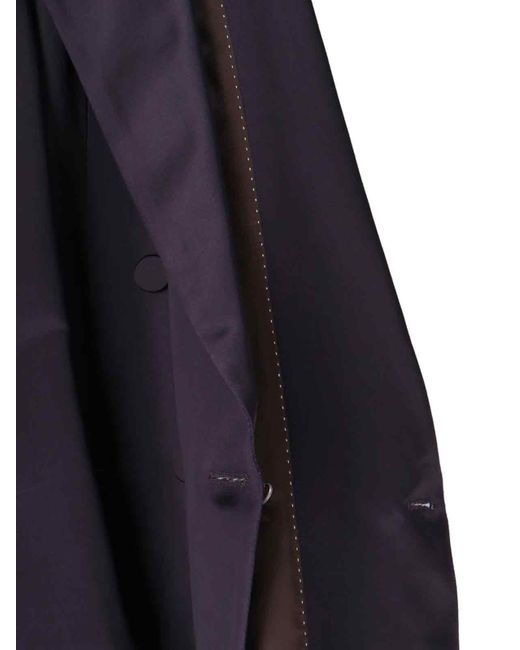 Dries Van Noten Blue Structured Silhouette Jacket With Modern Cut