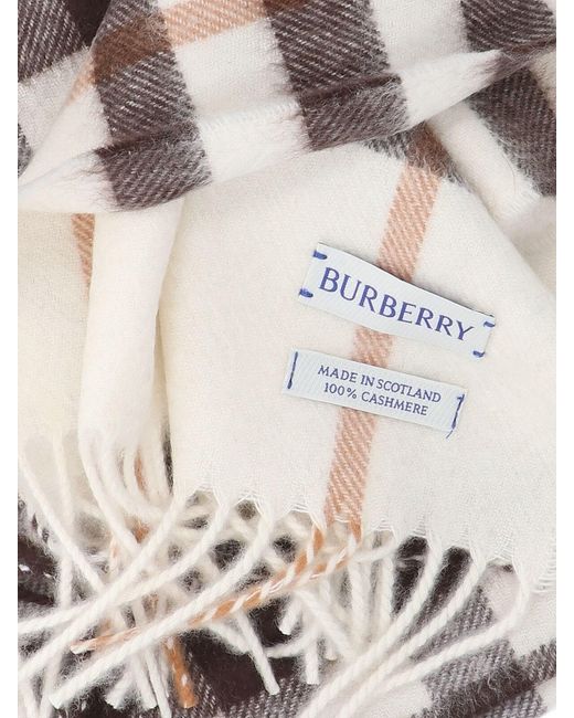 Sciarpa "Check" di Burberry in White