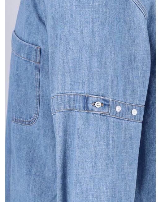 Thom Browne Blue Shirt “Armband” for men