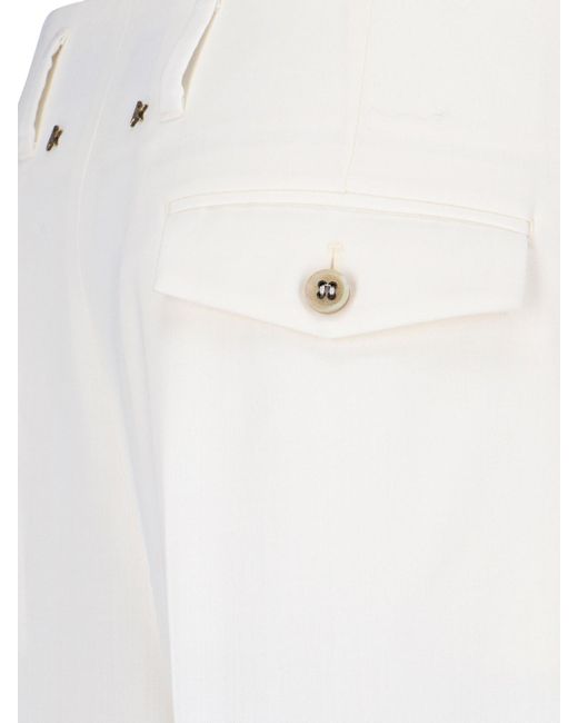 Pantaloni Gamba Dritta di Golden Goose Deluxe Brand in White