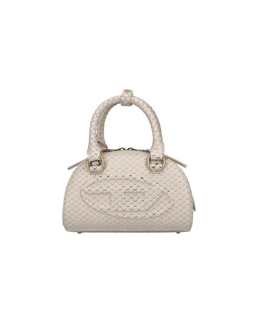 DIESEL White Shoulder Bag "1Dr Dome"