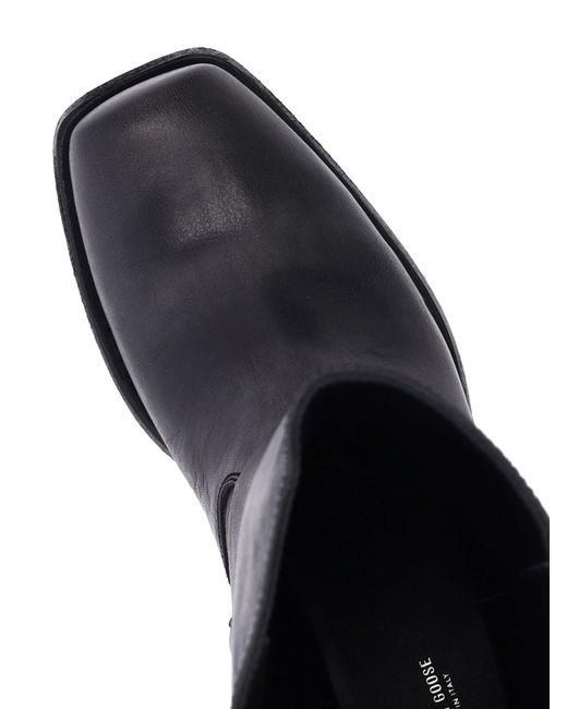 Golden Goose Deluxe Brand Black Biker Leather Boots
