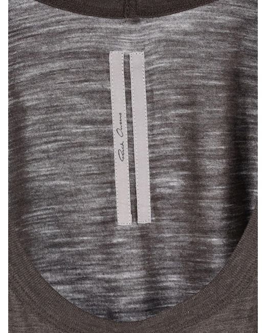 Rick Owens Brown Tank Top "Fog" for men