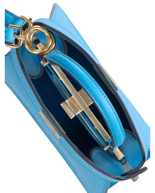Fendi Blue Small Bag "Peekaboo Iseeu"