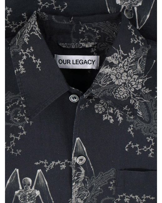Our Legacy Black Death Shirt for men