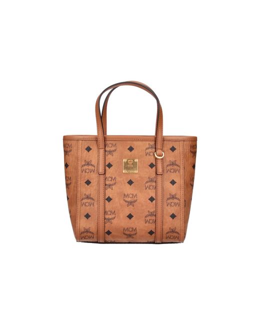 MCM Brown Mini Tote Bag "Toni"