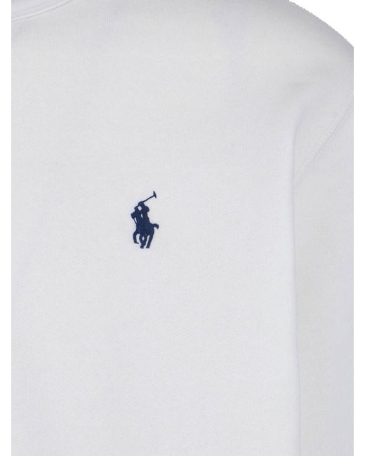 Polo Ralph Lauren White Crewneck Sweatshirt for men