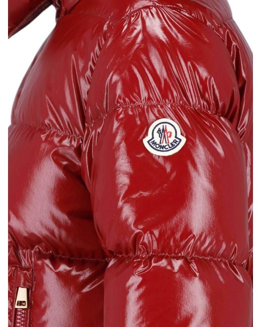Moncler Red "Niveole" Padded Down Jacket