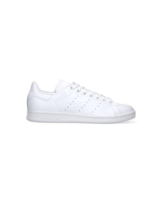 Adidas White Leather And Textile Sneakers for men