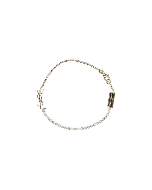 Saint Laurent Metallic "cassandre" Bracelet