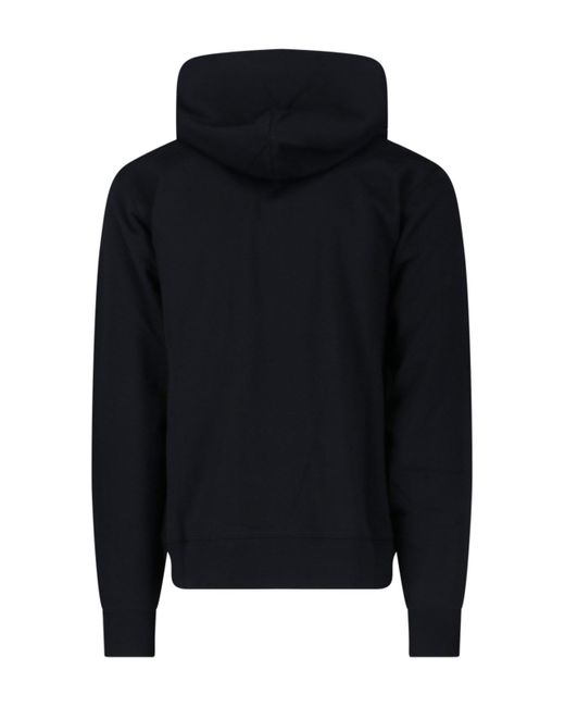 Felpa Cappuccio "Great Wave" di BBCICECREAM in Black da Uomo