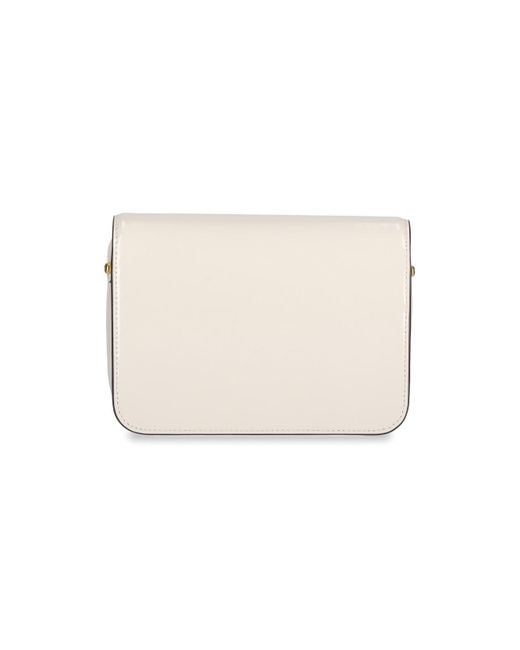 Borsa A Tracolla Logo di Tory Burch in White