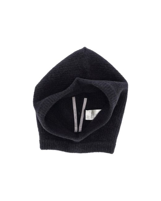 Rick Owens Blue Alpaca Blend Balaclava