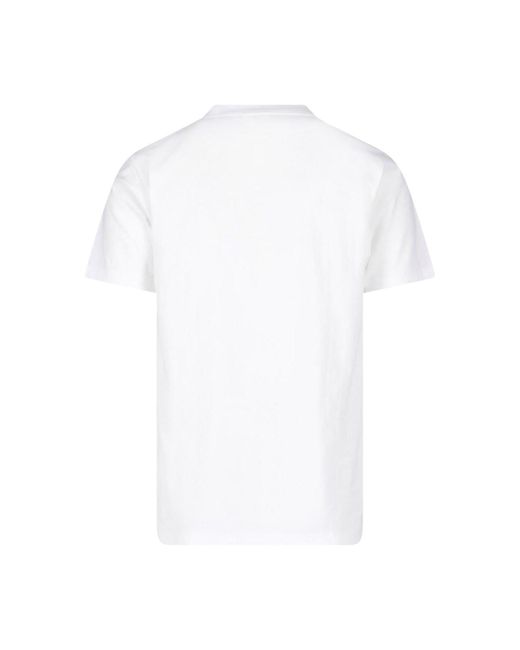 A Bathing Ape White Graphic Logo T-Shirt for men