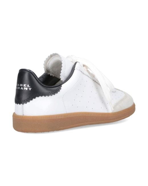Isabel Marant White Bryce Low-Top Sneakers