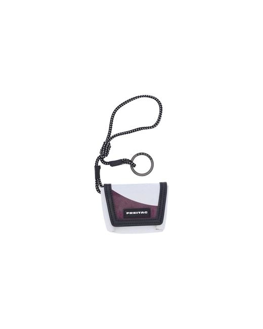Freitag White Mini Keychain “Messenger”