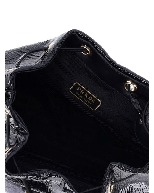 Borsa Secchiello "Duet" di Prada in Black