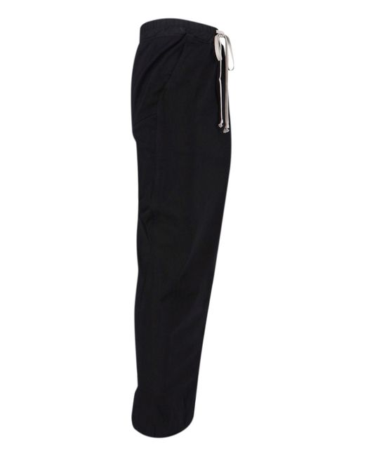 Rick Owens Black Maxi Pencil Skirt With Draped Detail
