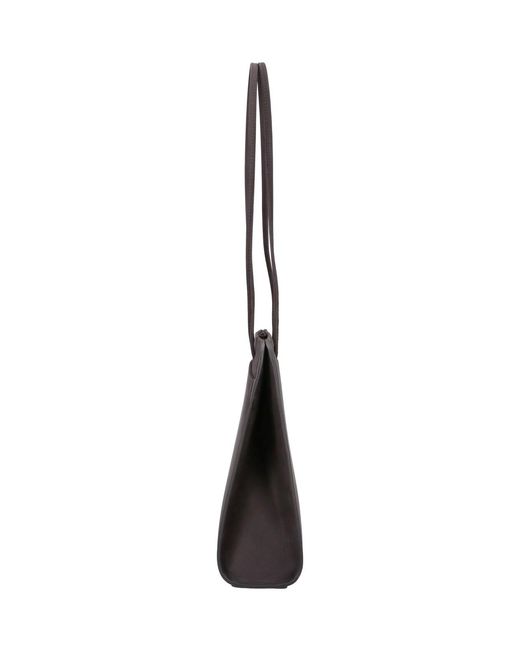 Faune Gray Tote Bag "Lisse"