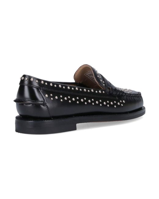 Sebago Black Loafers "Dan Studs"